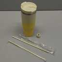 30 oz Tumbler with Handle and 2 Straws,2 in 1 Lid Insulated Water Bottle Stainless Steel Travel Coffee Mug,Lemon