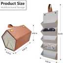 GUZUHUKU Sunglasses Storage Organizer Holder, 5 Slot Foldable Glasses Case Travel Wall Mounted Sunglasses Organizer Case for Homes, Changing Rooms, Bathrooms Or Hotels