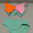 J.E Sterguard Two Piece Swimsuits Teen Bikini Color Block Girls' Swimwear Ribbed Swimsuits Size 6Y