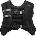 ZELUS Weighted Vest, 20lb Weight Vest with Reflective Stripe for Workout, Strength Training, Running, Fitness, Muscle Building, Weight Loss, Weightlifting