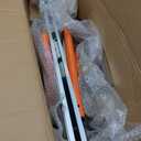 Aluminum 4 in 1 Convertible Hand Truck Dolly Cart with Wheels, 1000Lbs Capacity, Heavy Duty Stair Climbing Hand Trucks with Bungee Cord&Strap for Flat Ground & Stairs, Logistics, Home, Office, Orange