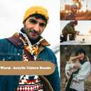 ZOORON Beanie for Women Men Ski Watch Cap Cuffed Plain Skull Knit Hat Soft Fisherman Winter Hat (Yellow)