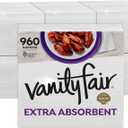 Vanity Fair Extra Absorbent Premium Paper Napkins, 960 Count, Disposable Napkins Made Soft and Strong for Messy Meals and Everyday Use