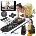Professional Pilates Reformer Board for Home Exercise, Fitness Training, Core Strength (Black)
