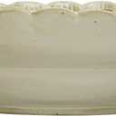 Stoneware Bowl with Scalloped Edge, Ivory