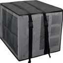 Mesh Window Air Conditioner Cover Outdoor, window ac covers for outside 21" W  16" D  15" H, Ventilated Mesh Window Ac Unit Cover Insulation Black Dust-Proof Waterproof AC Protection Defender