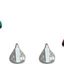 HERSHEY'S HY0158 Kurt Adler Plastic Mini Kisses Ornament, Set of 6,Christmas