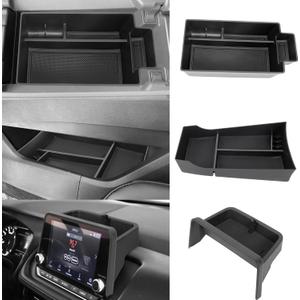 3PCS Center Console Organizer Compatible with 2021-2026 Nissan Rogue S/SV/Rock Creek, 2021-2022 Nissan Rogue SL, Lower Center Interior Storage Box, Dashboard Tray Only Fit 8-inch Screen