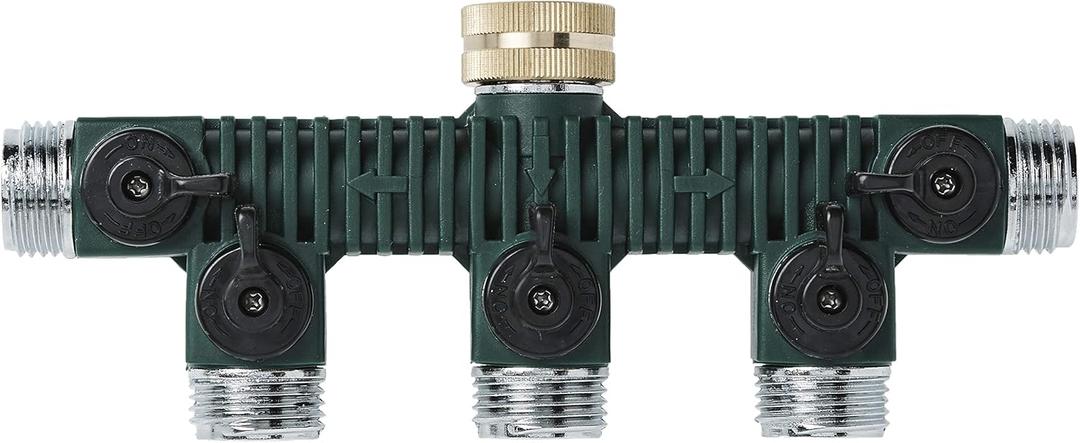 Orbit 62019 5-Way Zinc Hose Faucet Valve Manifold