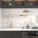 Peel and Stick Wallpaper Cream White and Blue Floral Wallpaper Vintage Contact Paper 17.3''197'' Self Adhesive Wall Paper Removable Boho Wallpapers Decorative for Bedroom Bathroom Cabinets Dcor