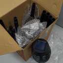 IkeeRuic Halloween Decorations Outdoor, Purple Halloween Solar Lights with Flickering Flame, Solar Torch Lights for Yard Decorations, Waterproof Outdoor Lighting for Garden Pathway Patio Outside Decor (6Pack)