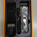 oneisall Dog Clippers for Grooming for Thick Heavy Coats/Low Noise Rechargeable Cordless Pet Shaver with Stainless Steel Blade/Waterproof Dog Shaver for Dogs Pets and Animals (Sliver)