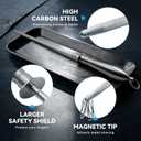 Honing Rod 10'', German High Carbon Steel Knife Sharpener Rod with Premium Gift Box, Professional Fine Sharpening Stone Kitchen Knife Whetstone with Stainless Steel Handle, 10 inch