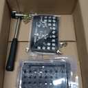 Leather Stamping Tools with Rubber Hammer, 71 PCS Leather Different Shape Saddle Making Stamp Punch Set Leather Carving Tools Leather Stamps Leather Punch Tools (71PC)