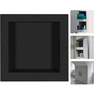Suteck 16"x16" Shower Niche, Single Shelf Square Tile-Ready Storage Box