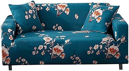 HOOBUY Printed Sofa Cover Stretch Couch Covers Patterned Slipcovers for Armchair Green 11#(Armchair)