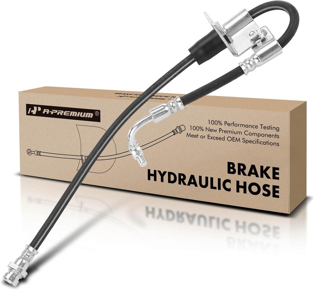 A-Premium Front Passenger Brake Hydraulic Hose Compatible with Select Hyundai Models - Elantra 2011-2013, Veloster 2012-2013 - Replace# 587323X000(Pack of 2)