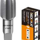 DECKRKAT 1" NPT Pipe Tap, Precision Carbon Steel NPT Tap Set for Clean Accurate Threads, 1" NPT Tap, Perfect for Plumbers Mechanics DIYers, with Durable Plastic Case.