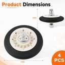 4Pcs Dryer Roller Kit Compatible with GE Front Load GFD65ESPN0SN GFD85ESPN0DG GFDR270EH0WW GFD65ESPVODS GFD85ESPN0RS GTD84ECPN1DG PDT60EBSR1WS GTD65GBPLDG Replace#: WE03X10016 WE01X10385