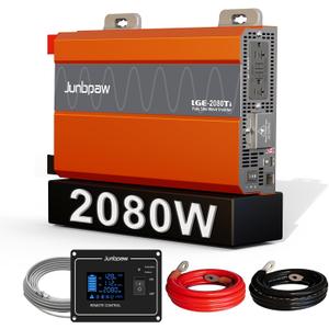 2080W Pure Sine Wave Power Inverter 12V to 110/120V丨50/60HZ丨93% Efficiency