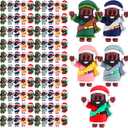 100 Pcs Mini Jesus Figures Easter Party Favors, Multicolor Jesus Loves You Christ Figurines, Religious Gifts for Sunday School, Church Event, Easter Basket Stuffers