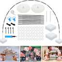 Balloon Arch, Innovation Large Sturdy Balloon Arch Kit,10Ft Wide & 9FT Tall Adjustable Balloon Stand with Water Fillable Bases, Manual Pump - for Wedding, Birthday, Baby Shower, Graduation