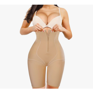 Eleady Womens Waist Trainer Shapewear Hi-Waist Butt Lifter Tummy Control Panties Thigh Slimmer Body Shaper with Zipper. Medium