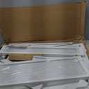 WAOWAO Clear Baby Gate for Stairs Modern Design Acrylic Auto Close Pet Gate, 29.52-47.24" Wide Safety Baby Gate for Doorways,White Clear Dog Gates Indoor, Hallways,Kitchen