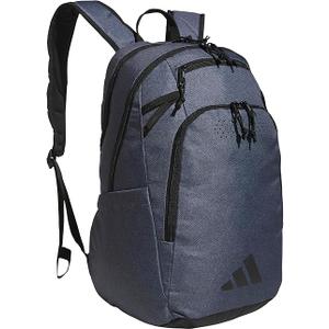 adidas Defender 5 Team Sports Backpack (33L) Durable Large Athletic Gym Laptop Travel Bag, Twill Onix Grey/Black, One Size