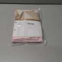 AUSSPVOCT Textured 50 Inch Round Tablecloth Up to 35'' Dia Tables, Waterproof Spill-Proof Wipeable Table Cloth Wrinkle Free Circle Dining Table Cover for Birthday Farmhouse Outdoor Party Tablecloths (Light Pink)