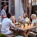 120pcs 9oz Fall Plaid Paper Drinking Cups, Orange Disposable Thanksgiving Gingham Paper Cups Checkered Cups for Harvest Thanksgiving Party