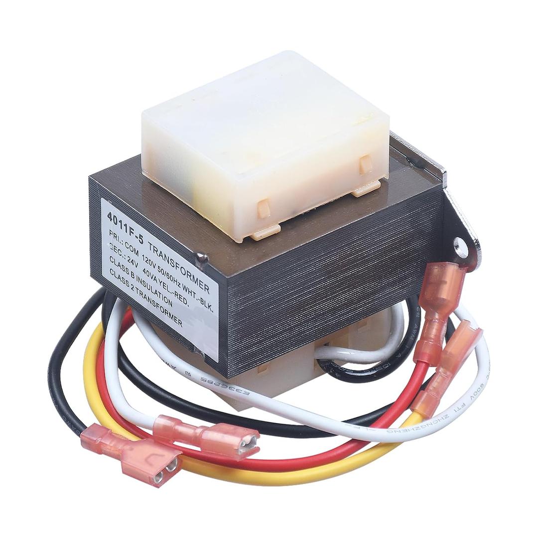 46-24124-06 HVAC Transformer Replacement for Rheem Furnace Parts, 40 VA 120/24V Channel 2 Hole Mount, 4011F-5 HVAC Furnace Transformer