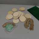 32Pack 4 Inch Round Wooden Discs for Crafts, DIY Projects, Wooden Door Hanger Signs, and Painting, Holiday Decorations