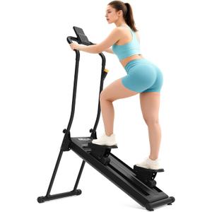 ERGOLIFE Stair Stepper with 6-Level Adjustable Resistance, 350lbs Upgrade Foldable Stairmaster Machine for Home Gym Workout, Cardio Stair Climber with Low Noise
