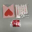 Valentine’s Day Decorations Set – LOVE Banner, 2 XO Garlands, 2 Heart Garlands, 10 Hanging Swirl Hearts & 6 Paper Fans, Red Pink White Valentine Party Decor