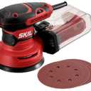 SKIL 5” Random Orbital Sander with Cyclonic Dust Box & 3pc Sanding Sheet - SR211601, Multicolor