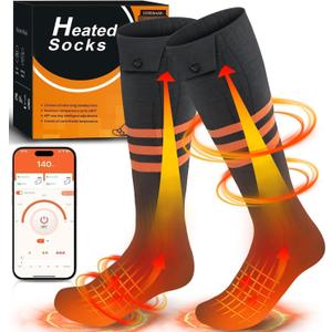Heated socks for men and women with app control