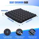 GUH Travel Seat Cushion for Airplane - Inflatable Seat Cushion for Long Flights,Office,Gaming and Stadium Bleachers,Tailbone Pain Relief