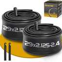 2 Pack 29 Inch Bike Tube, 29" Bicycle Tube for 29 x 2.125/2.2/2.25/2.3/2.35/2.4 Bike Tire, Butyl Rubber Inner Tube with 2 Tire Levers for Mountain MTB Bike
