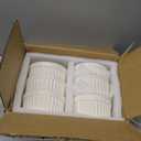 LE TAUCI Ramekins 4 OZ Oven Safe, Creme Brulee Ramekins, Pudding Custard Cups Souffle Ramiken, Dipping Sauce Dishes, Ceramic Ramekin Bowls Set of 6, White