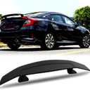 JMTBNO 46Inch Universal Rear Spoiler, Black Sport Style Racing Spoiler Truck Wing Lightweight,Rear Trunk Spoiler Wing Lid Tail Deck Spoiler Fit for Sedan Coupe Hatchback