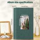 popotop Photo Album 4x6-300 Photos Linen Cover Photo Books with 300 Horizontal Pockets,Slip-in Picture Albums for Family Wedding Anniversary Baby Vacation Pictures