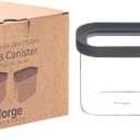 Glass Canisters Rectangular with glass lids 23oz/700ml set of 2