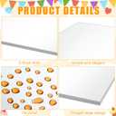 Affrolling 10 Pack 13.4 x 18.8 Inch Half Sheet Rectangle Cake Drum Board 1/2 Inch Thick Rectangular Cake Board Greaseproof Foil Corrugated Base for Desserts Display, Silver
