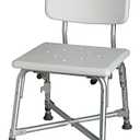 Medline Heavy Duty Shower Chair with Back, Bariatric Bath Chair, Supports up to 650 lbs