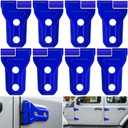 Door Hinge Cover Trim Exterior Accessories Decoration for 2018-2025 Jeep Wrangler JL JLU Sport Sahara Freedom Rubicon Unlimited & Gladiator JT 2-Door and 4-Door (Blue 8PCS)