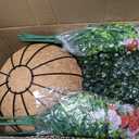 2 Pack Artfiticial Hanging Flowers Baskets for Outdoors, UV Resistant Faux Hanging Plants, 24 Pcs Fake Silk Flowers for Patio Garden Front Porch Balcony Decor (Mix 4 Colors)