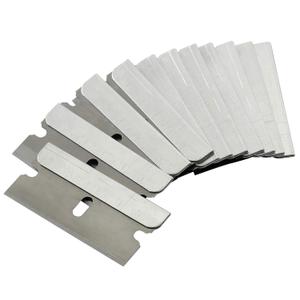 Bates- 50 pc Razor Blades, Flat Scraper Blades, One Edge Razor Blades (1 Count (Pack of 50), Silver)