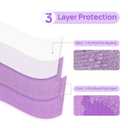JMU Dental Bibs 500, Purple Dental Bibs Disposable, 3-Ply Tattoo Bibs 13" x 18" Lavender