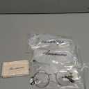 3-Pack Retro Round Reading Glasses for Men Women Trendy Blue Light Blocking Computer Readers Metal Frame AM6101. +2.50